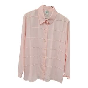 ALLISON DALEY Pink square Blouse - Size 16 NWT